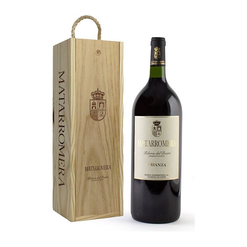 Magnum Matarromera Crianza en caja de madera - En Copa de Balón